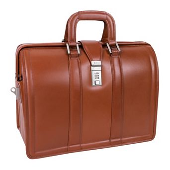 McKlein Morgan Leather Laptop Briefcase