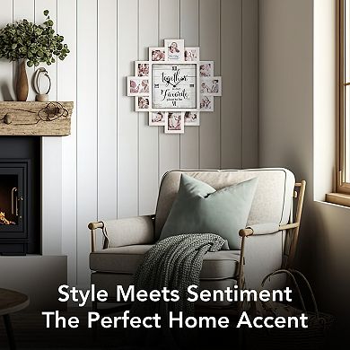 American Art Decor Together Collage & Wall Clock