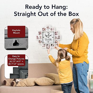 American Art Decor Together Collage & Wall Clock