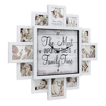American Art Décor Family Time Collage & Wall Clock