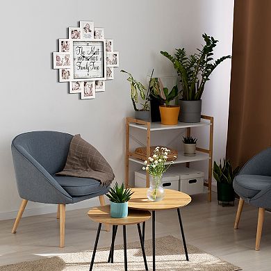 American Art Decor Family Time Collage & Wall Clock