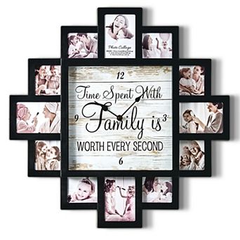 American Art Décor Quote Collage & Wall Clock