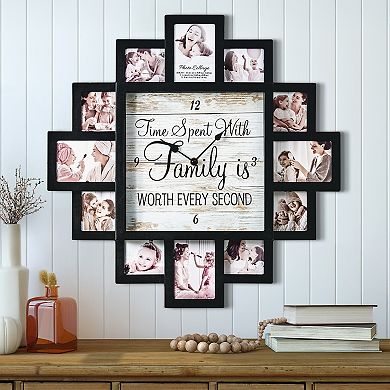 American Art Decor Quote Collage & Wall Clock