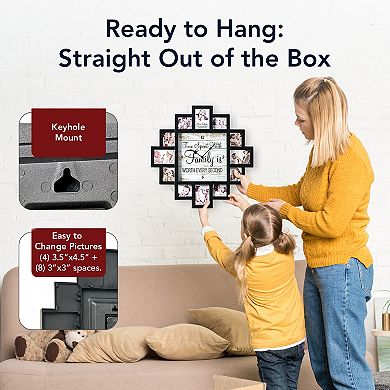 American Art Decor Quote Collage & Wall Clock