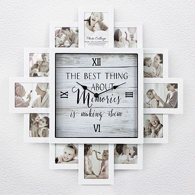 American Art Decor Memories Collage & Wall Clock