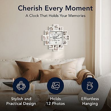 American Art Decor Memories Collage & Wall Clock