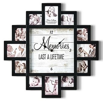 American Art Décor Memories Last Collage Wall Clock