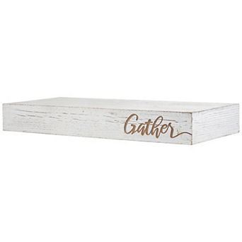 American Art Décor Gather Wood Floating Wall Shelf