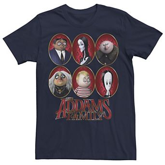 Men's The Addams Family Portraits Poster Tee