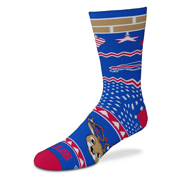 Adult For Bare Feet Buffalo Bills Holiday Cheer Crew Socks