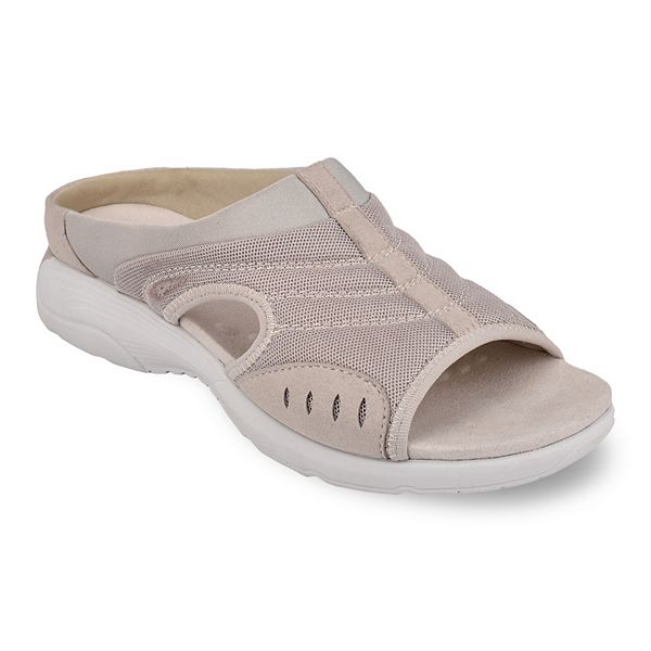 Easy Spirit Traciee Women's Slide Sandals - Silver Gray (10 XW)