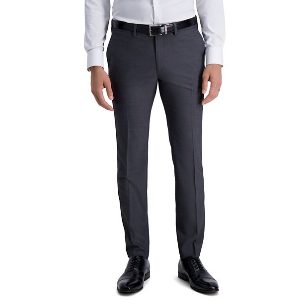 JM Haggar Men's Luxury Comfort Flat Front Chino Pant Slim Fit