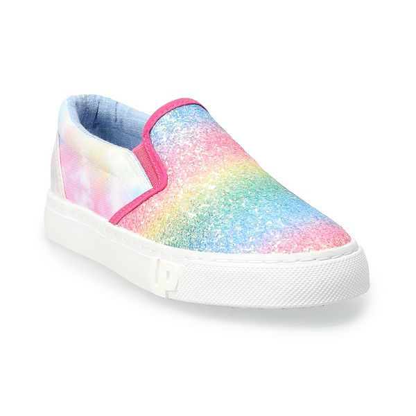 Girls best sale rainbow sneakers