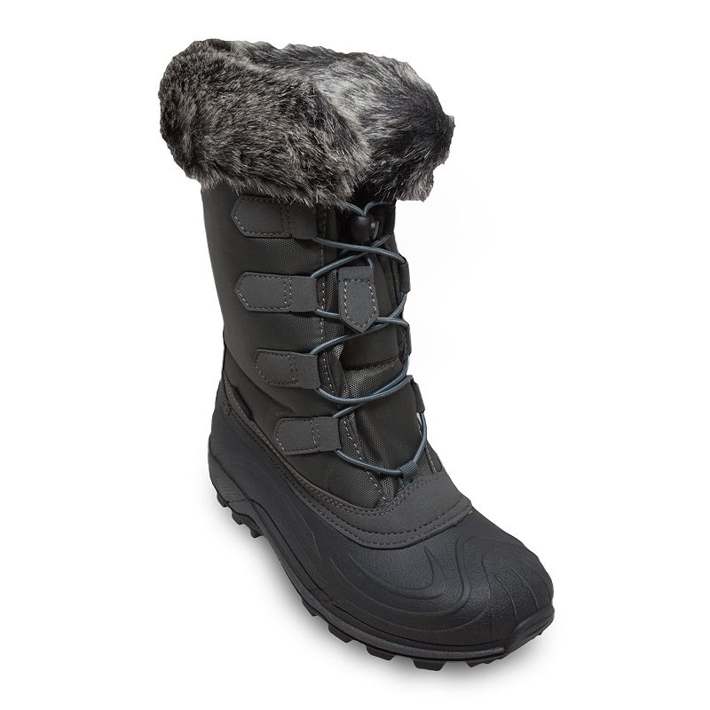Winter Tecs Womens Waterproof Snow Boots, Size: 6, Grey