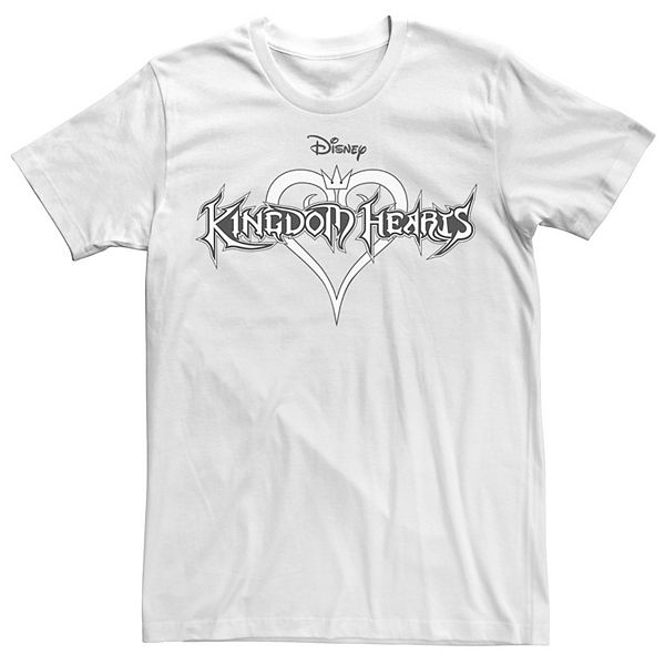 Men's Kingdom Hearts Black And White Logo Tee