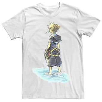 Men's Kingdom Hearts Feet Wet Watercolor Tee