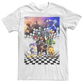 Men's Kingdom Hearts Group Checkers Group Shot Tee