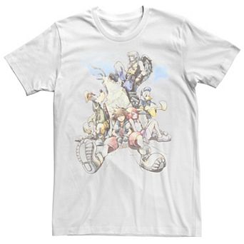 Men's Kingdom Hearts Group In The Clouds Group Shot Tee
