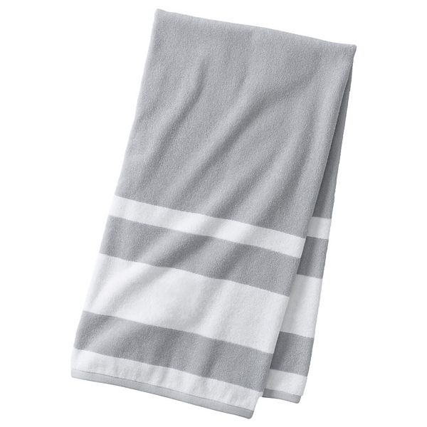 Lands' End Supima Cotton Stripe Bath Towel