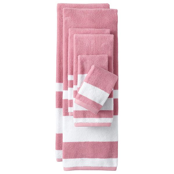 Lands' End Supima Cotton Stripe Bath Towel