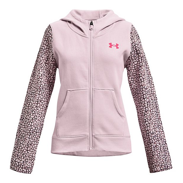 Black Under Armour Girls' Rival Fleece Big Logo Hoodie Junior