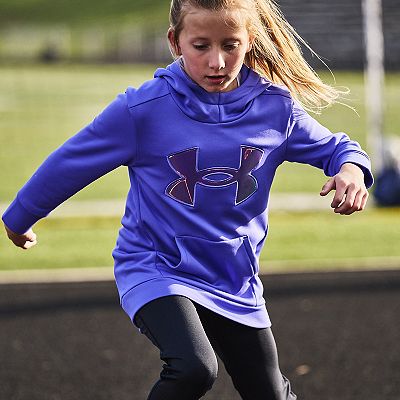 Girls 7 20 Under Armour Iridescent Logo Armour Fleece Hoodie