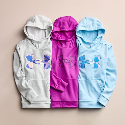 Girls 7 20 Under Armour Iridescent Logo Armour Fleece Hoodie