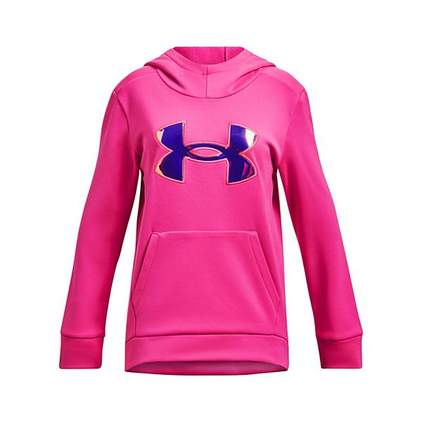 Black and pink under armour hoodie sale