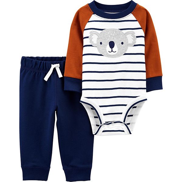 Baby Carter's 2Piece Striped Bodysuit Pants Set