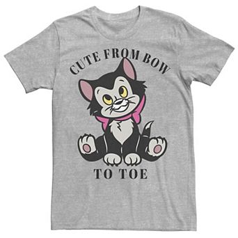 Disney's Pinocchio Figaro Cute From Bow To Toe Men's Tee