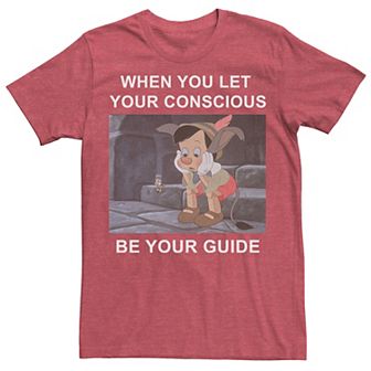 Disney's Pinocchio When You Let Your Conscious Be Your Guide Men's Tee