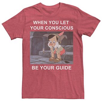 Disney's Pinocchio When You Let Your Conscious Be Your Guide Men's Tee