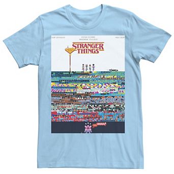 Men's Stranger Things Day Pixel Poster Tee