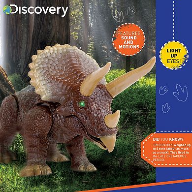 Discovery RC Triceratops LED Infrared Remote Control Toy