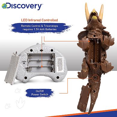 Discovery RC Triceratops LED Infrared Remote Control Toy