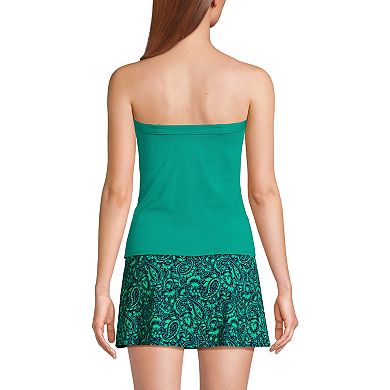 Women's Lands' End UPF 50 Bandeau Tankini Top