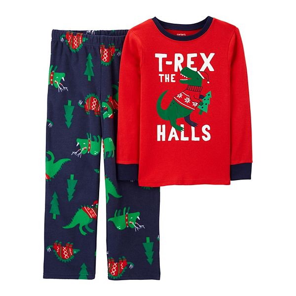 Dinosaur christmas best sale cookie pajamas