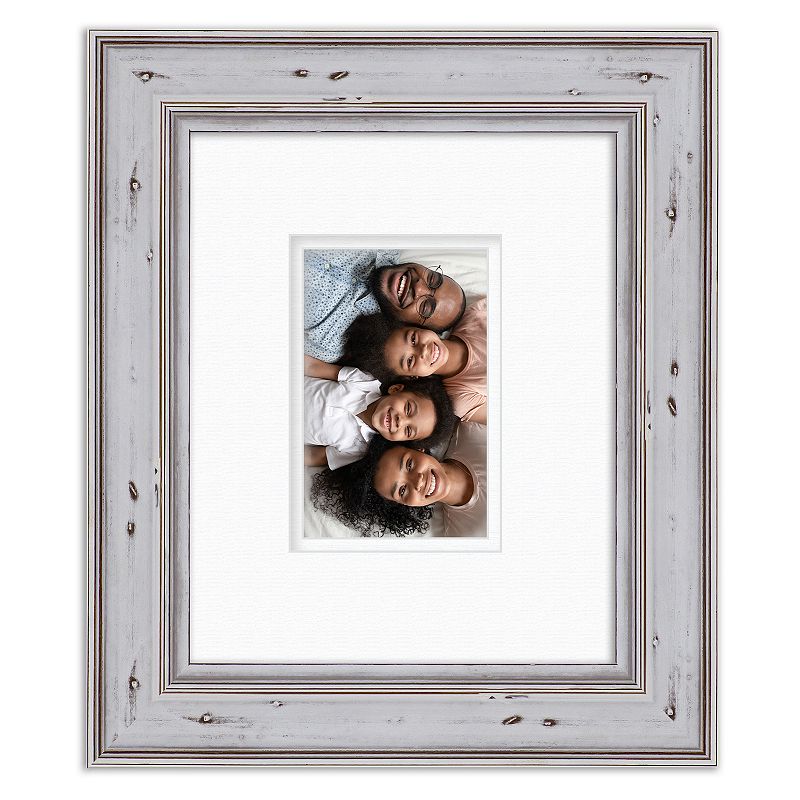 COURTSIDE MARKET Industrial Rustic 4 x 6 Frame, White, 8X10