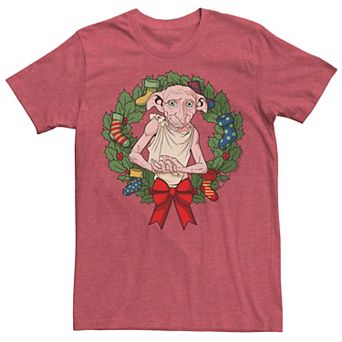 Men's Harry Potter Christmas Dobby Wreath Tee