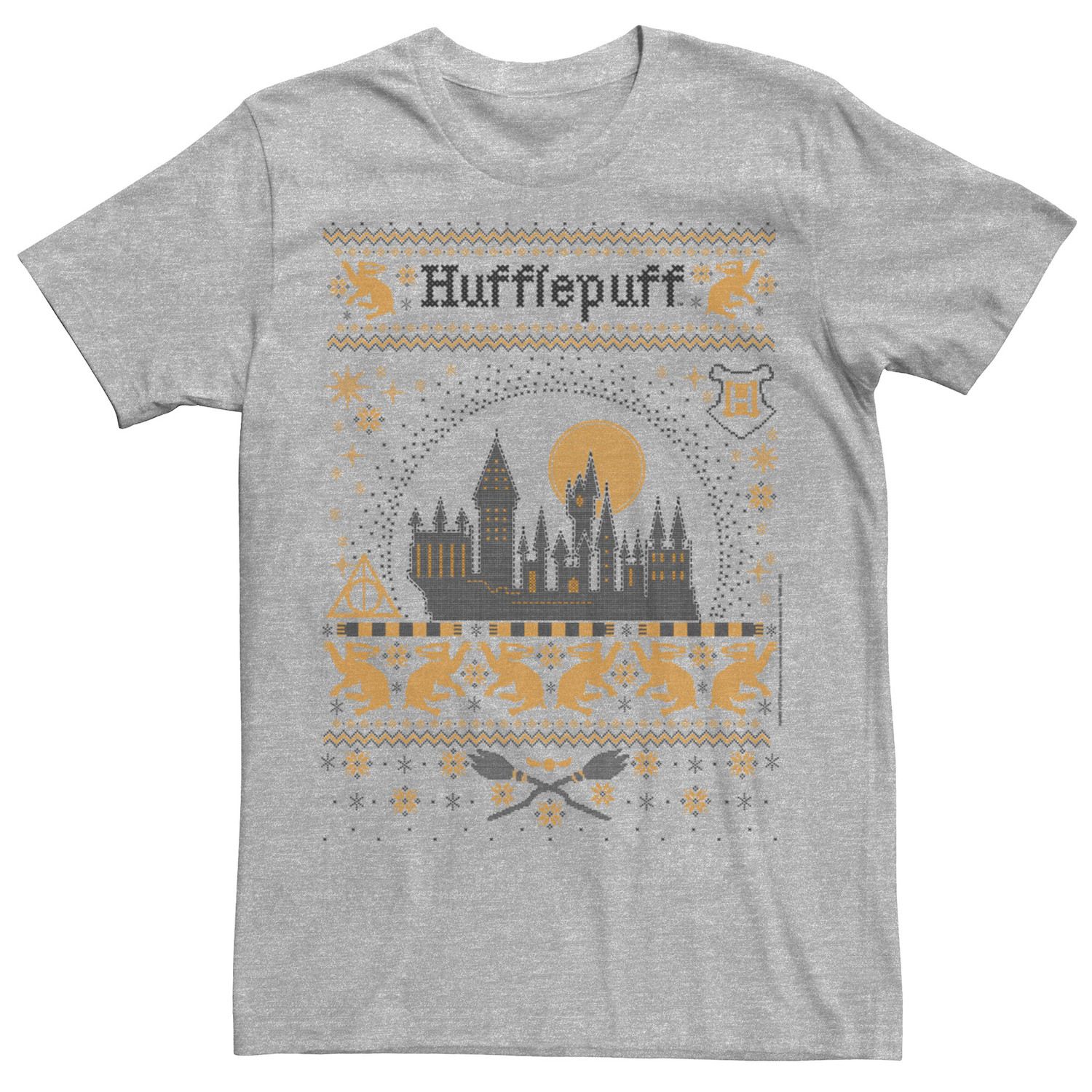 Image for Harry Potter Men's Christmas Hufflepuff Ugly Sweater Tee at Kohl's.