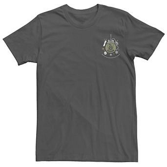 Men's Harry Potter Christmas Slytherin Ornament Left Chest Tee