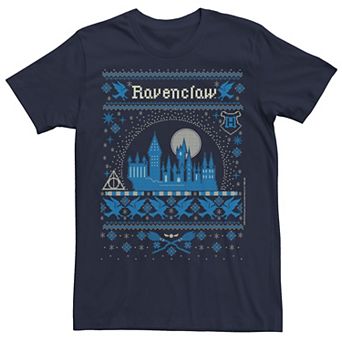 Men's Harry Potter Christmas Ravenclaw Ugly Sweater Tee
