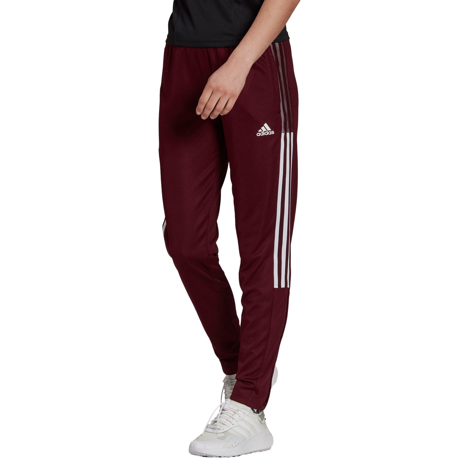 red and white adidas pants