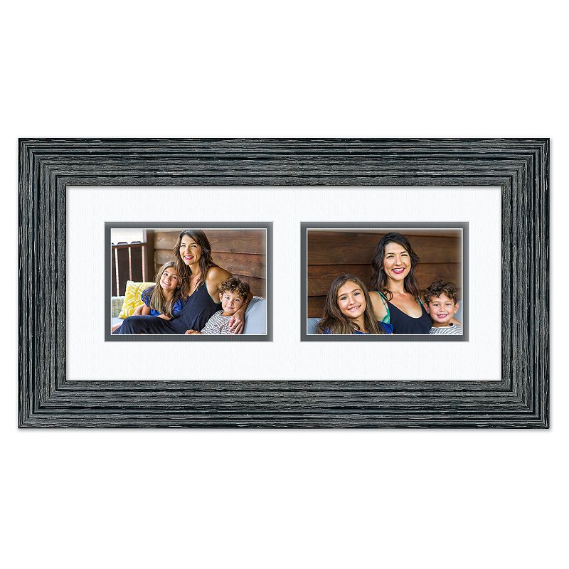 COURTSIDE MARKET Blue 2-Opening 5 x 7 Collage Frame