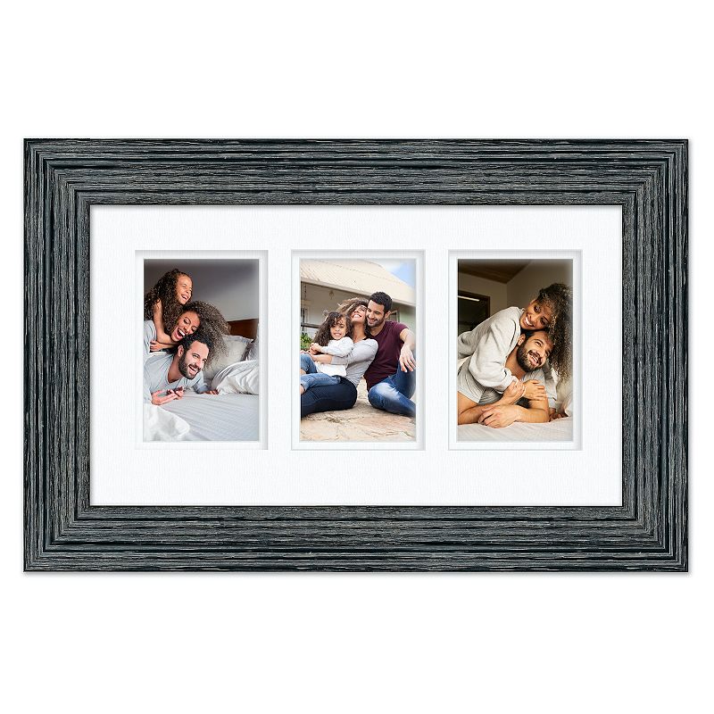 COURTSIDE MARKET Blue 4 x 6 3-Opening Collage Frame