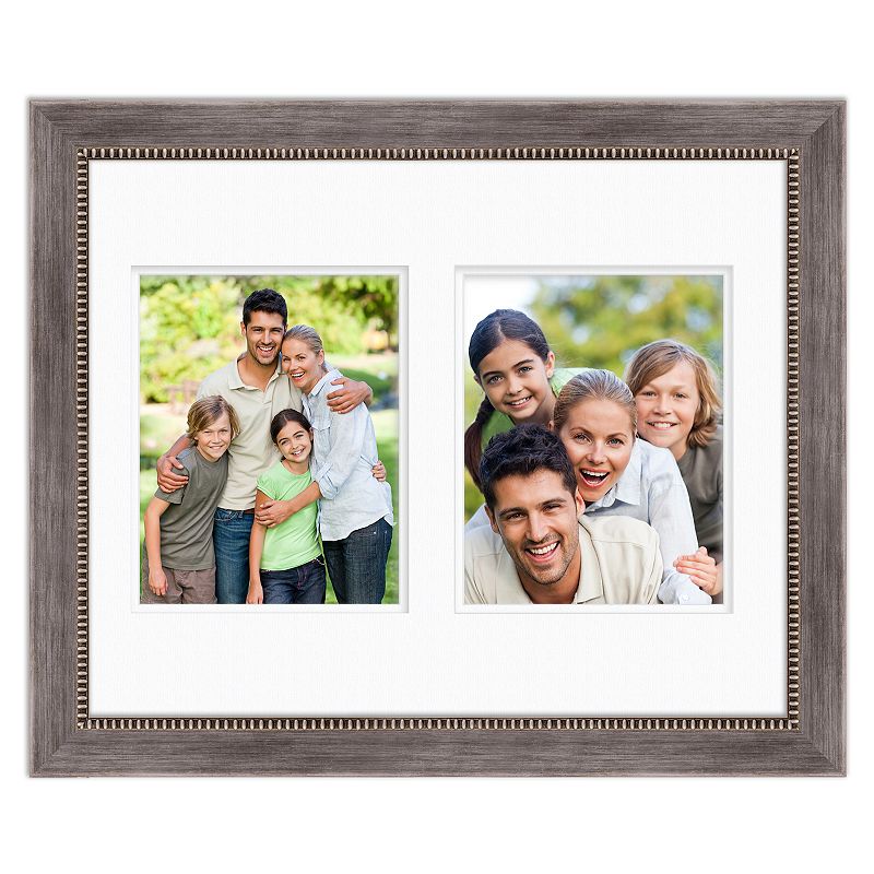 Courtside Market Carbon Gray Silver 16 x 20 2-Opening Frame, Multicolo