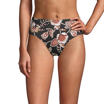 Women's Lands' End Retro Tummy Slimmer High-Waist Bikini Bottoms