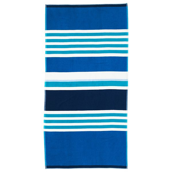 Lands' End Adult Stripe Oversized XL Beach Towel