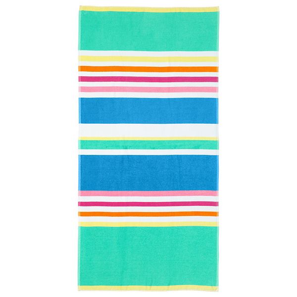 Lands' End Adult Stripe Oversized XL Beach Towel
