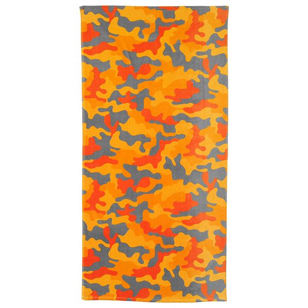 Lands' End Kids Printed Velour Oversized XL Beach Towel